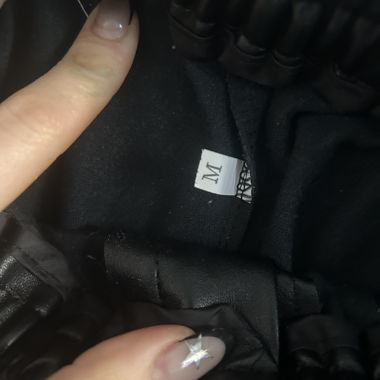 Black Faux Leather Shorts Size M