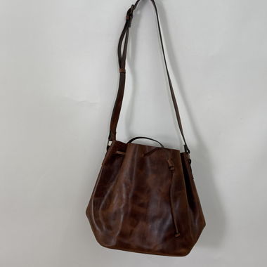 Sac seau en cuir Park Brown