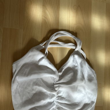 Braided tank top at the back