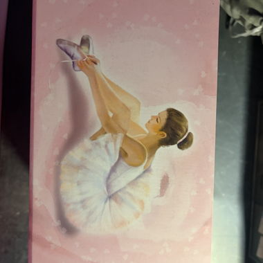 Pink dancer jewellery box