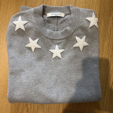 Maglione Givenchy grigio con stelle