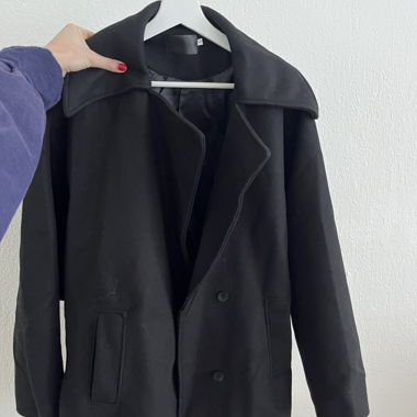oversized Coat in black from Maison Zürich