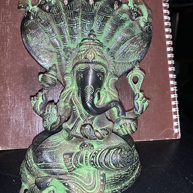 SRI GANESH statua in bronzo massiccio