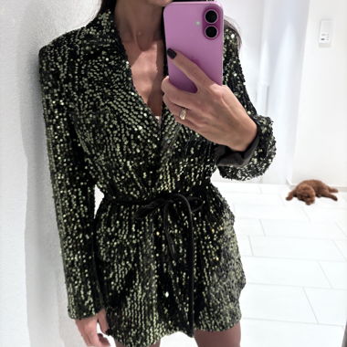 SOVAYE Blazer Samt