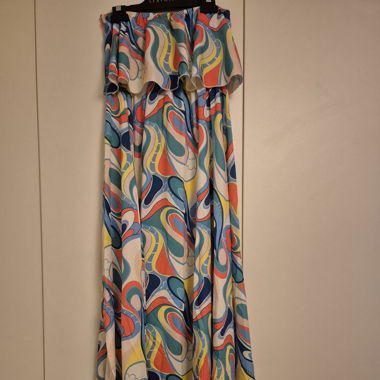 Robe longue légère bustier 