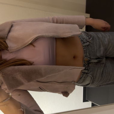 Rosa mini jacke