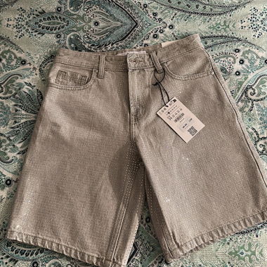 Shiny jeans short 
