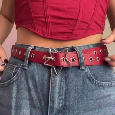 Vintage Stern Y2k Stil Gürtel Star Belt Gurt