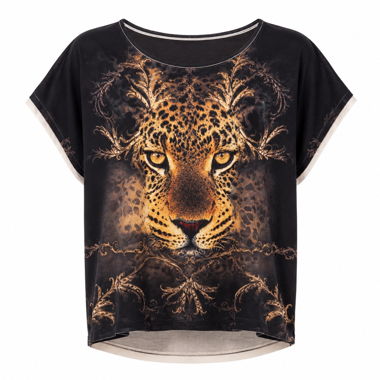 Chemise à imprimé léopard