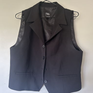 Gilet sans manches noir Zara