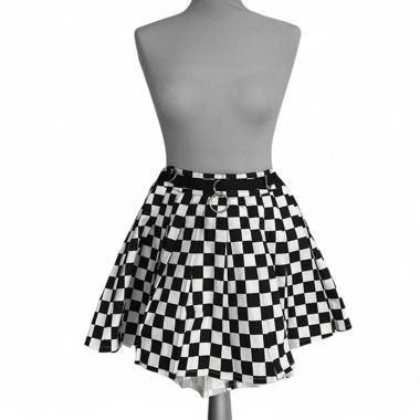 CHECKERED SKIRT