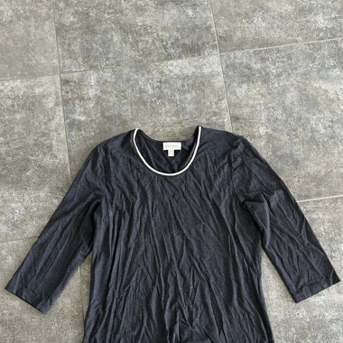Pull noir manche 3/4 