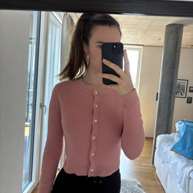 Pink cardigan