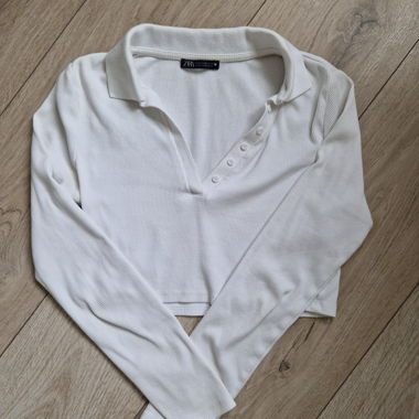 Zara Cropped Langarmoberteil