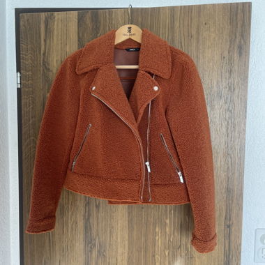 Veste biker en polaire teddy ONLY M