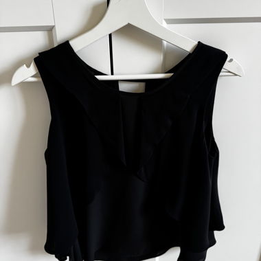 ZARA - Top nero fluido - Taglia XS