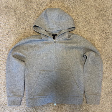 Felpa con cappuccio H&M grigia scuba