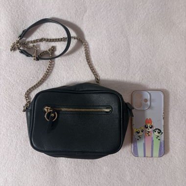 Small black shoulder bag