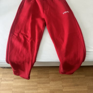 Jogger à jambe ouverte rouge Cusbclo