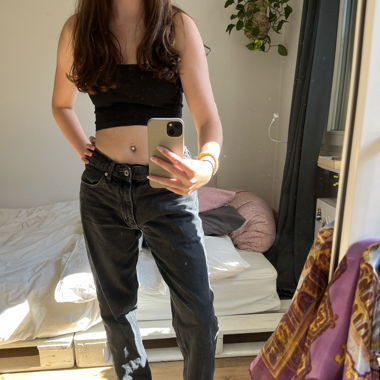 Schwarze Jeans