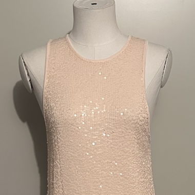 Robe à paillettes rosé
