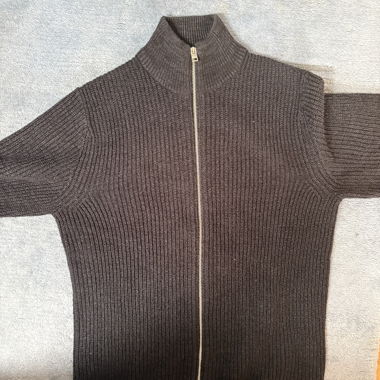 Cardigan lavorato a maglia con zip