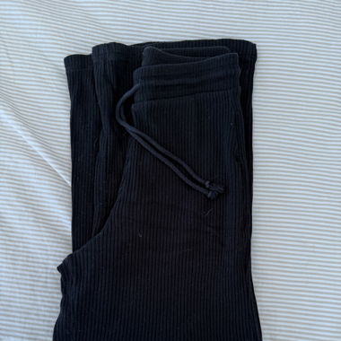 Schwarze Zara Stoffhose
