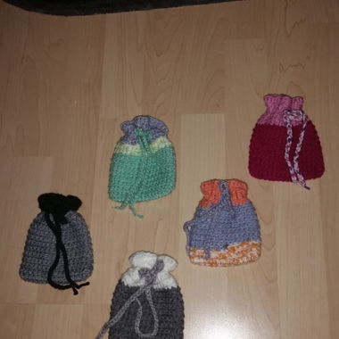 Set di sacchetti per sapone all’uncinetto
