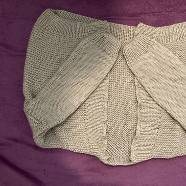 Jacket tricotée à la main 