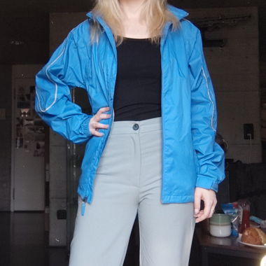 Leichte, faltbare Regenjacke