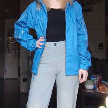Leichte, faltbare Regenjacke