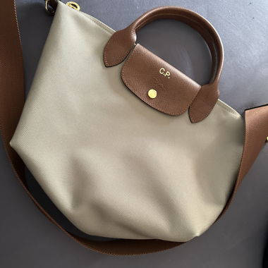 Borsa Longchamp beige/marrone