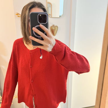 Rote American-Vintage-Weste