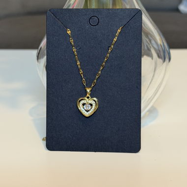 Collana cuore dorata