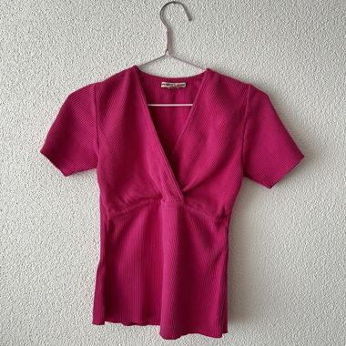 T-shirt rosa/pink Gr. M cotone Yaku Huatur
