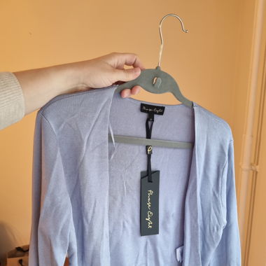 Violettes Bolero / Strickjacke