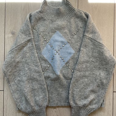 ONLY Strickpullover Grau