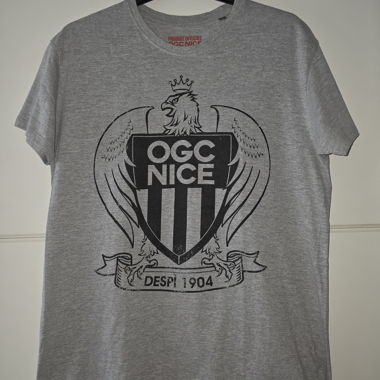T-shirt ufficiale OGC Nice grigio taglia M