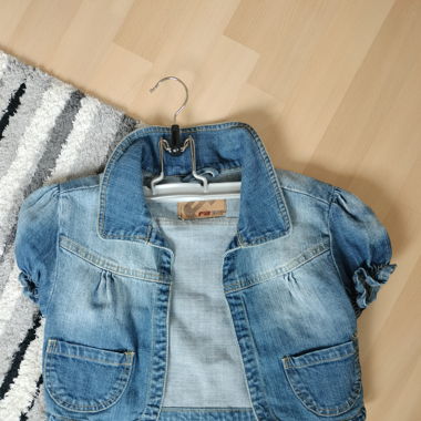 Veste en jean croptop