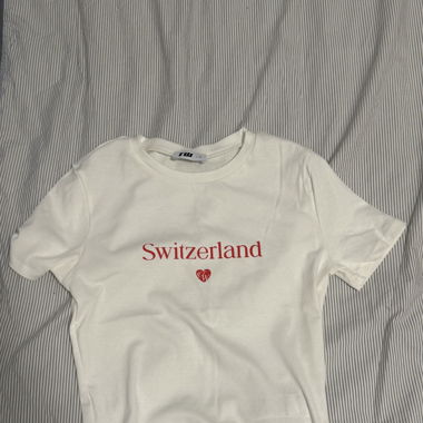 T-Shirt „Switzerland“ Weiss