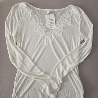 Maglietta a maniche lunghe H&M S (dupe intimissimi)