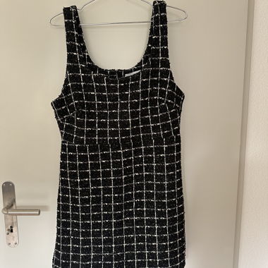 Robe MANGO noire en tweed M (convient S/XS)