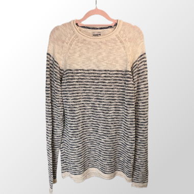Gestreifter Strickpullover