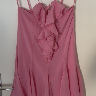 Haut en mousseline sans manches rose