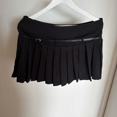 Black Pleated Skirt