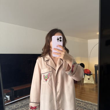 Zimmermann Blusa in seta stile pigiama XS-M