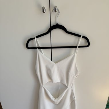 White mini dress