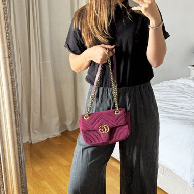 Purple Pink Handbag / Shoulder Bag