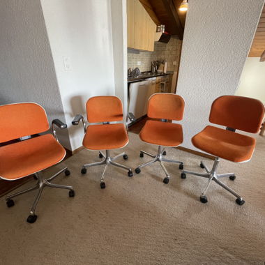 4 chaises de bureau vintage - Girsberger Eurochair