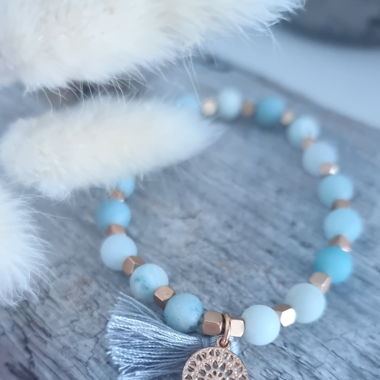 Armband mit Calcit Edelsteinperlen